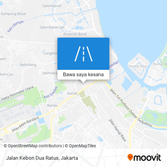 Peta Jalan Kebon Dua Ratus