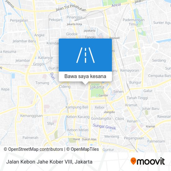 Peta Jalan Kebon Jahe Kober VIII