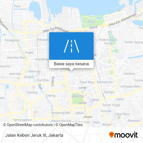 Peta Jalan Kebon Jeruk III