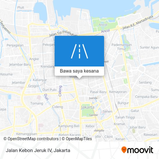 Peta Jalan Kebon Jeruk IV