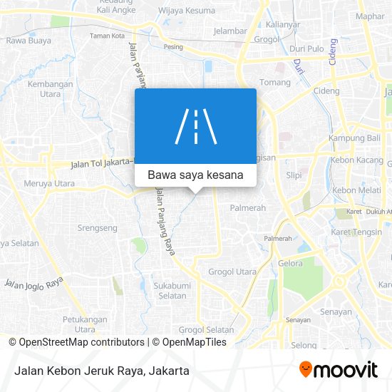 Peta Jalan Kebon Jeruk Raya