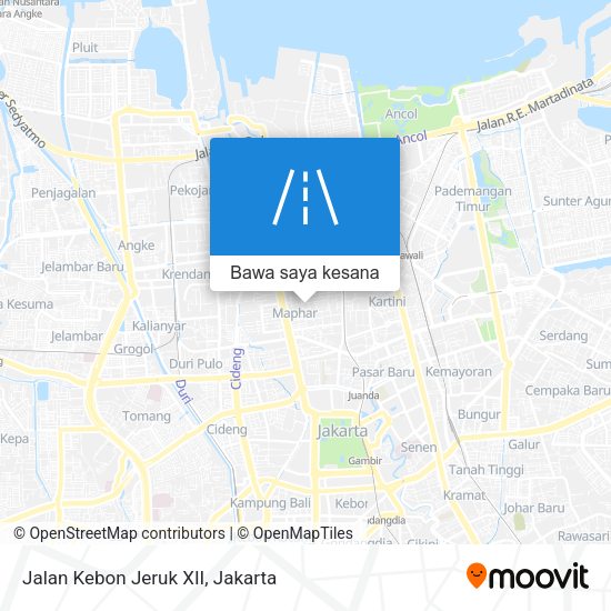 Peta Jalan Kebon Jeruk XII
