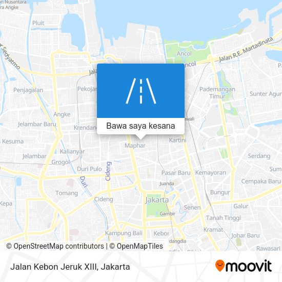 Peta Jalan Kebon Jeruk XIII
