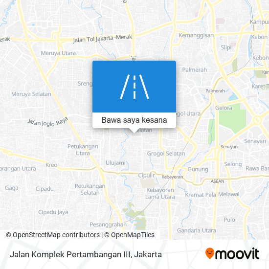 Peta Jalan Komplek Pertambangan III