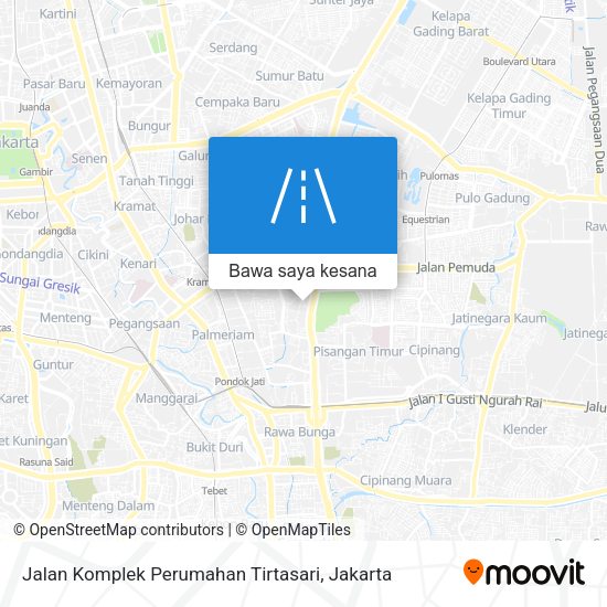 Peta Jalan Komplek Perumahan Tirtasari