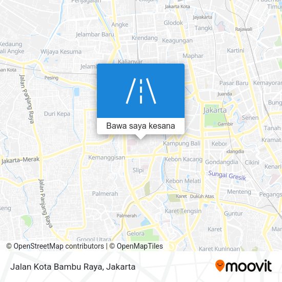 Peta Jalan Kota Bambu Raya
