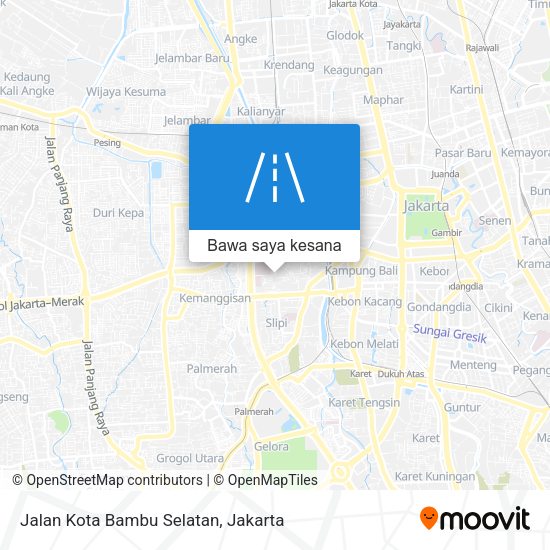 Peta Jalan Kota Bambu Selatan