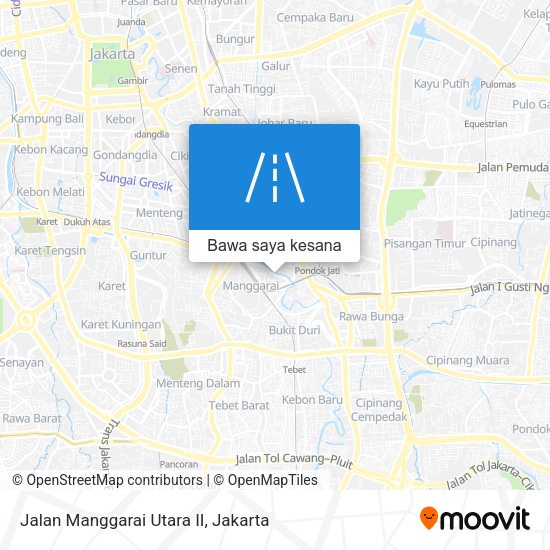 Peta Jalan Manggarai Utara II