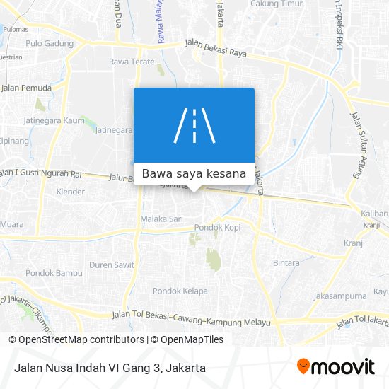 Peta Jalan Nusa Indah VI Gang 3