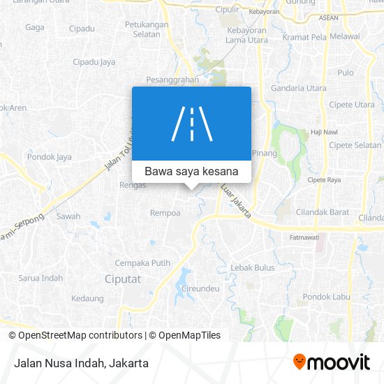 Peta Jalan Nusa Indah