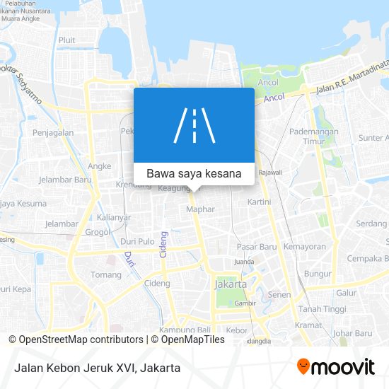 Peta Jalan Kebon Jeruk XVI