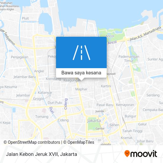 Peta Jalan Kebon Jeruk XVII
