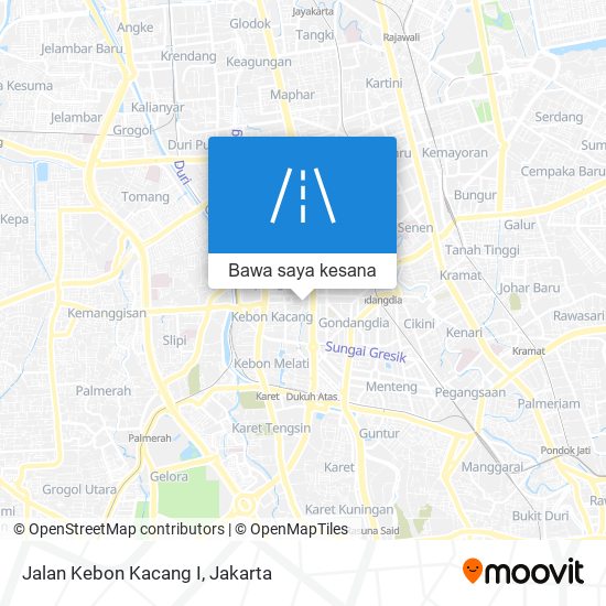 Peta Jalan Kebon Kacang I