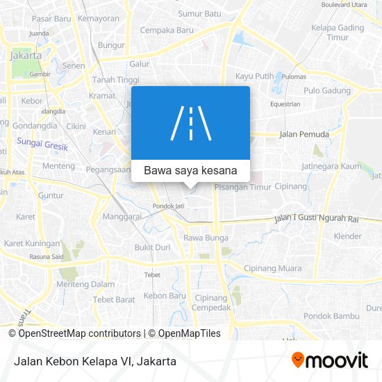 Peta Jalan Kebon Kelapa VI