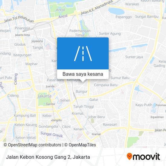 Peta Jalan Kebon Kosong Gang 2