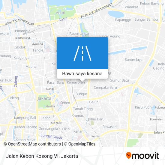 Peta Jalan Kebon Kosong VI