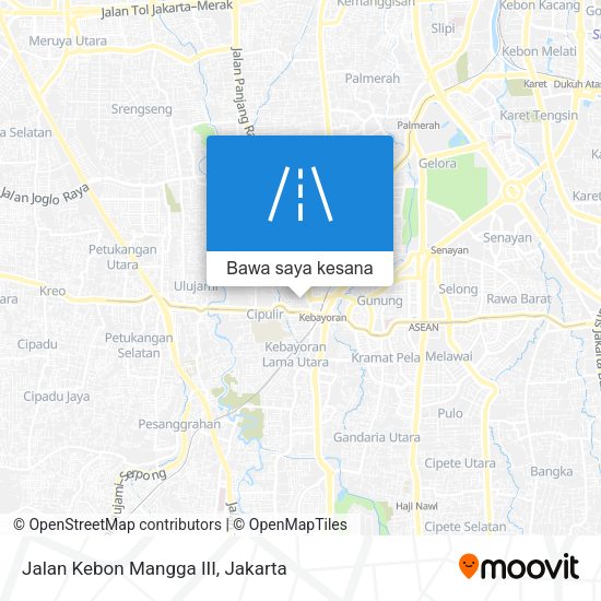 Peta Jalan Kebon Mangga III
