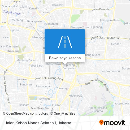 Peta Jalan Kebon Nanas Selatan I