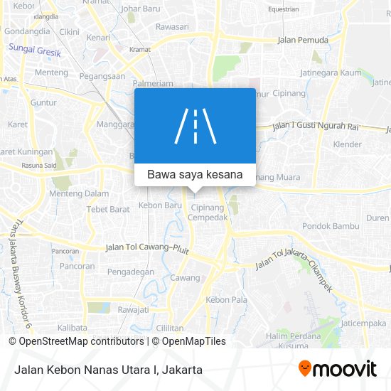 Peta Jalan Kebon Nanas Utara I