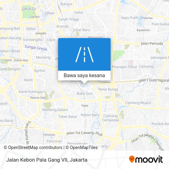 Peta Jalan Kebon Pala Gang VII
