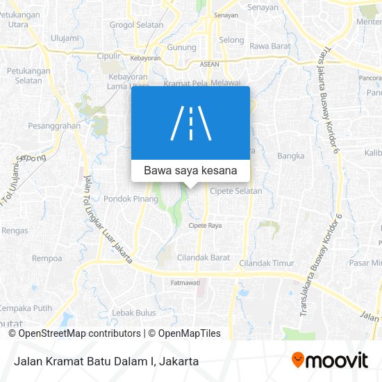 Peta Jalan Kramat Batu Dalam I