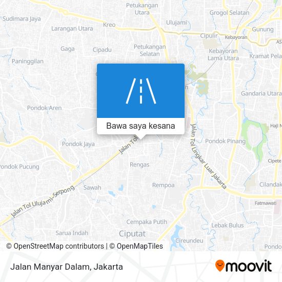 Peta Jalan Manyar Dalam