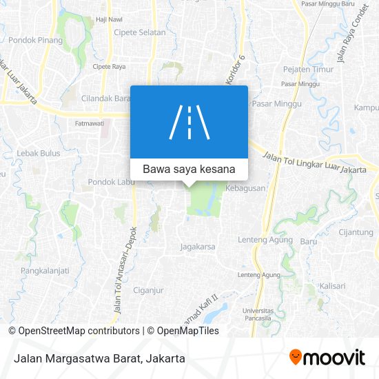 Peta Jalan Margasatwa Barat