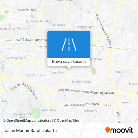 Peta Jalan Marinir Barat