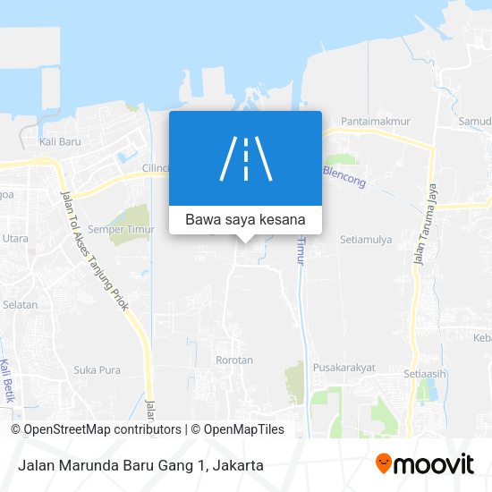 Peta Jalan Marunda Baru Gang 1