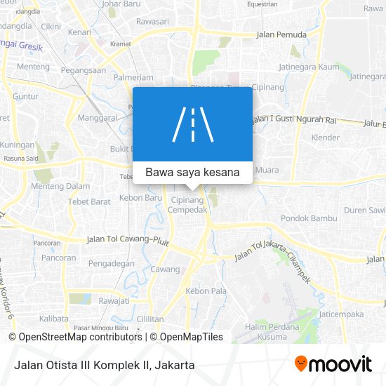 Peta Jalan Otista III Komplek II