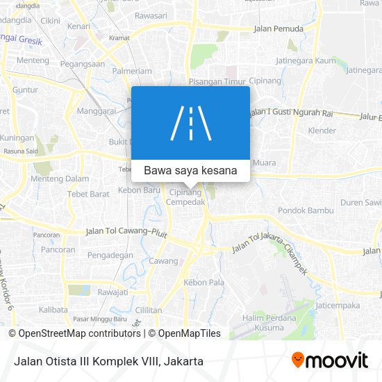 Peta Jalan Otista III Komplek VIII