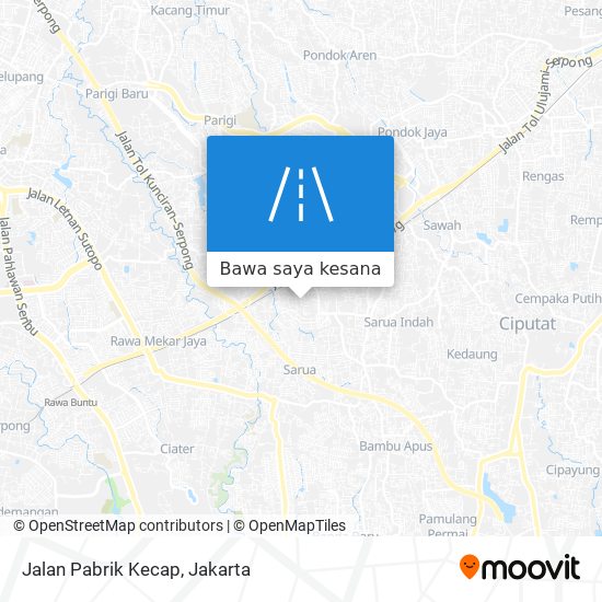 Peta Jalan Pabrik Kecap