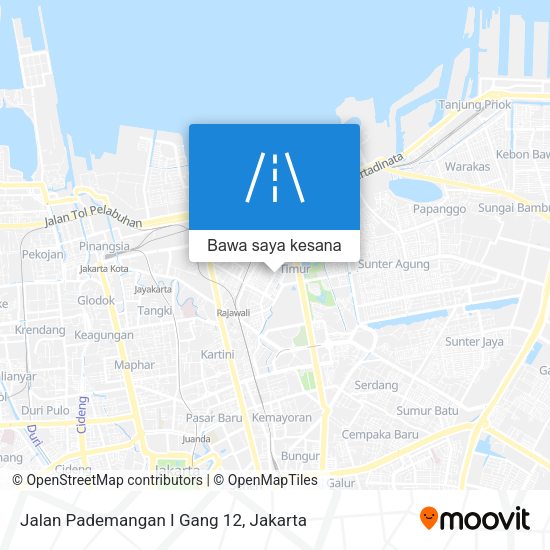 Peta Jalan Pademangan I Gang 12