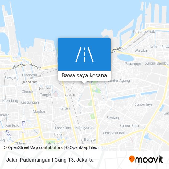 Peta Jalan Pademangan I Gang 13