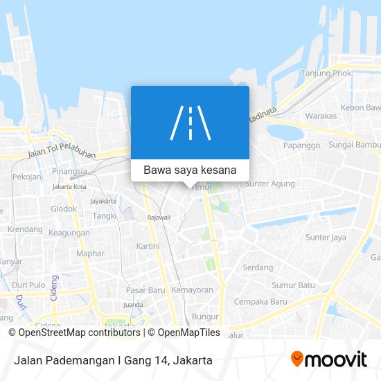 Peta Jalan Pademangan I Gang 14