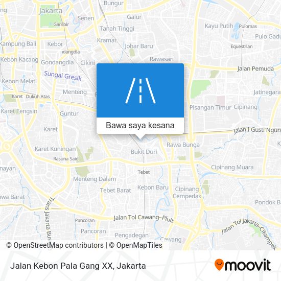 Peta Jalan Kebon Pala Gang XX