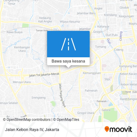 Peta Jalan Kebon Raya IV