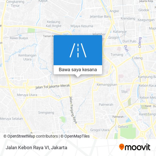 Peta Jalan Kebon Raya VI