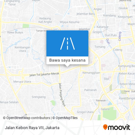 Peta Jalan Kebon Raya VII