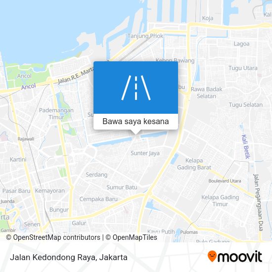 Peta Jalan Kedondong Raya