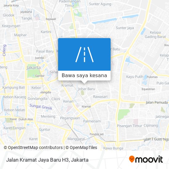 Peta Jalan Kramat Jaya Baru H3