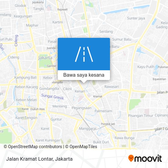 Peta Jalan Kramat Lontar