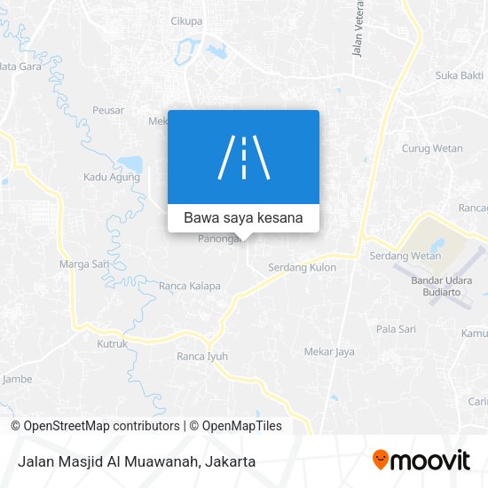 Peta Jalan Masjid Al Muawanah