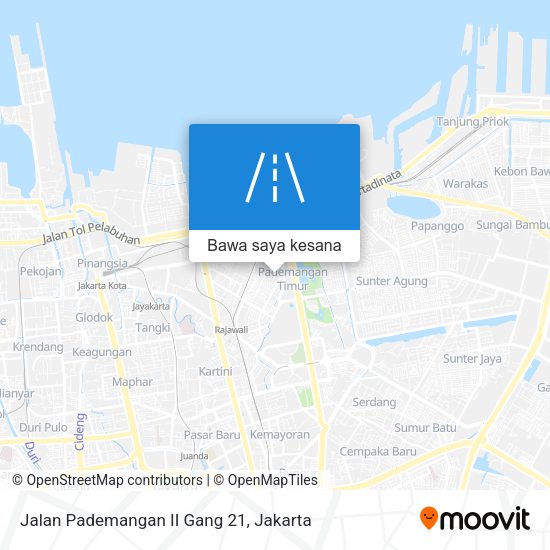 Peta Jalan Pademangan II Gang 21