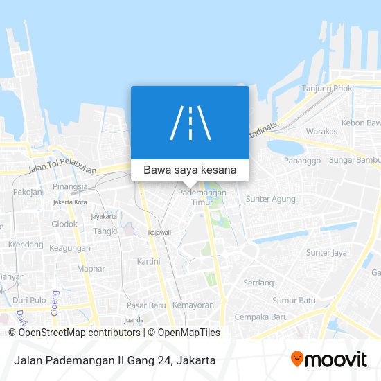 Peta Jalan Pademangan II Gang 24