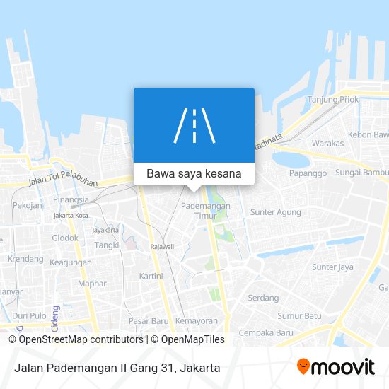 Peta Jalan Pademangan II Gang 31