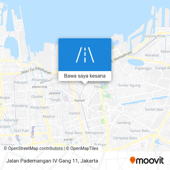 Peta Jalan Pademangan IV Gang 11