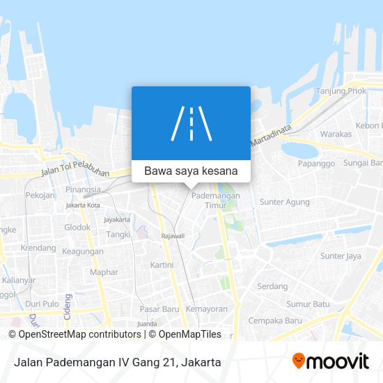Peta Jalan Pademangan IV Gang 21
