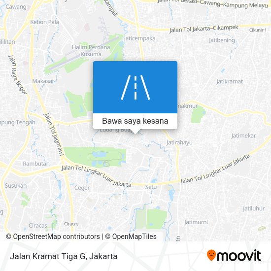 Peta Jalan Kramat Tiga G