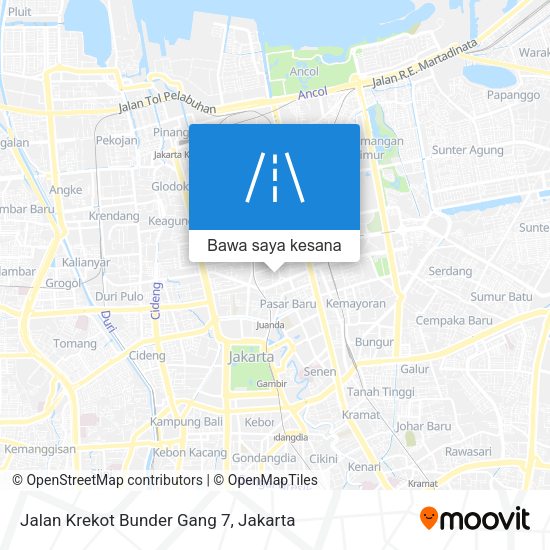 Peta Jalan Krekot Bunder Gang 7